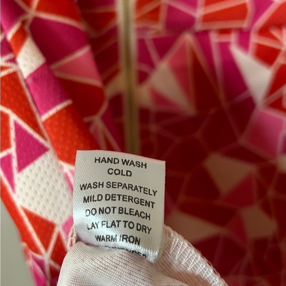 JADE Melody Tan Geometric Print Midi Dress Size S - Picture 8 of 9